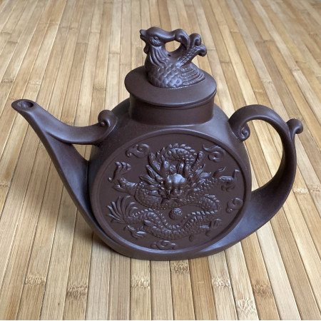 Чайник глиняный Дракон и Феникс 1 л